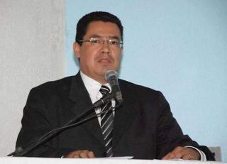 O ex-prefeito de Anastácio, Douglas Melo Figueiredo, durante sessão na Câmara Municipal. (Foto: Arquivo/Campo Grande News)