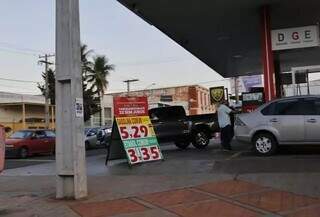 Posto de combustível na região central da Capital será fiscalizado. (Foto: Paulo Francis)