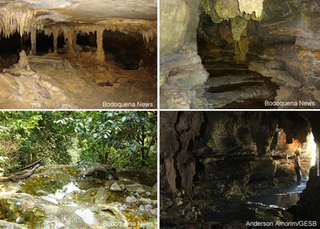 Quato cavernas que são atrações turísicas em Bodoquena (Foto: Bodoquena News)