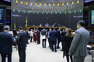 Deputados federais em sessão do Plenário na Câmara dos Deputados, em Brasília. (Foto: Wesley Amaral/Câmara dos Deputados)