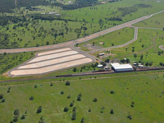 Vista aérea do Porto Seco, na saída para Sidrolândia, em Campo Grande. (Foto: Arquivo/Campo Grande News)