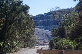 Lavra de mineração em Bodoquena, a 264 km de Campo Grande (Foto: Direto das Ruas)