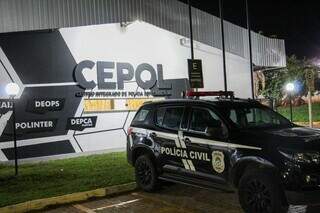 Depac Cepol, em Campo Grande, onde o caso foi registrado. (Foto: Juliano Almeida)