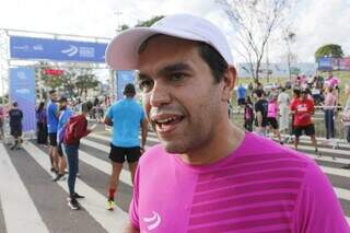 Deputado Beto Pereira após concluir a prova de 5 km (Foto: Paulo Francis)