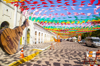 Porto Geral decorado para a Festa do Banho de São João deste ano (Foto: Divulgação/Prefeitura de Corumbá)
