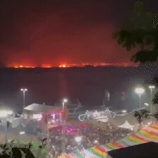 Em Corumbá, festa do Banho de São João contrasta com Pantanal em chamas