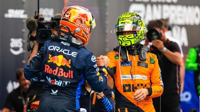 Verstappen fatura GP da Espanha com Norris colado no retrovisor e Hamilton em 3&ordm;