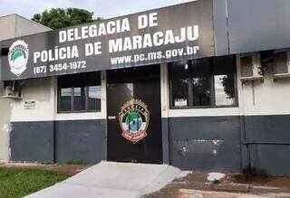 Delegacia de Maracaju, onde o caso foi registrado. (Foto: Divulgação)