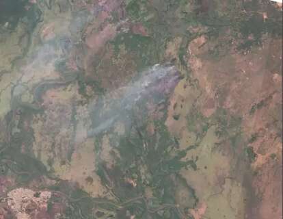 PF libera imagens de satélite às cidades de MS para combate a fogo no Pantanal