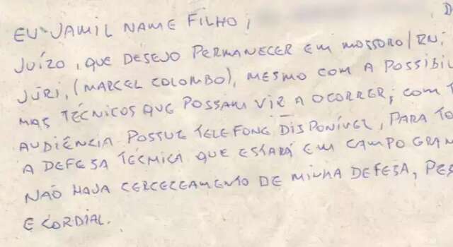 Name &eacute; atendido ap&oacute;s bilhete a juiz, mas ex-guarda tem negada vinda a MS