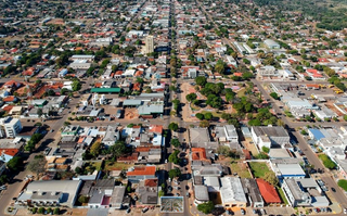 Amambai, município com pouco mais de 40 mil habitantes, vista do alto (Foto: divulgação) 