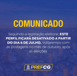 Comunicado publicado no perfil da Prefeitura de Campo Grande (Foto: Reprodução Instagram)