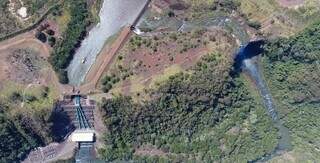 Barragem de usina em Costa Rica, onde corpo foi achado. (Foto: Silea)