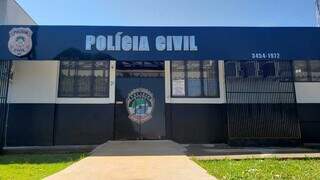 Delegacia de Polícia Civil de Maracaju, onde o caso foi registrado. (Foto: Divulgação)