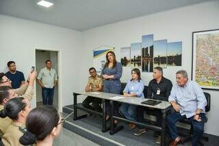 Secretária municipal de Cultura, Mara Gurgel, discursa durante assinatura de convênio (Foto: Divulgação)