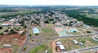 Cidade de Figueirão vista do alto (Foto: JVC Produtora/Prefeitura municipal)