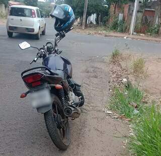 Moto adulterada foi apreendida no Bairro Nova Campo Grande (Foto: Divulgação)