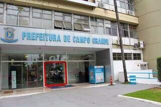 Fachada da Prefeitura Municipal de Campo Grande. (Foto: Arquivo/Campo Grande News)