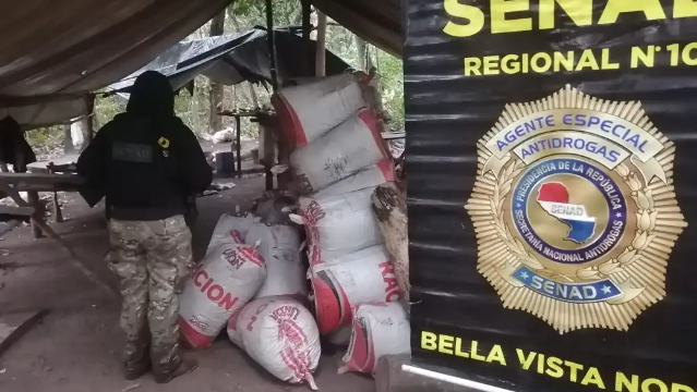 Pol&iacute;cia paraguaia fecha base do tr&aacute;fico com 6 hectares de maconha