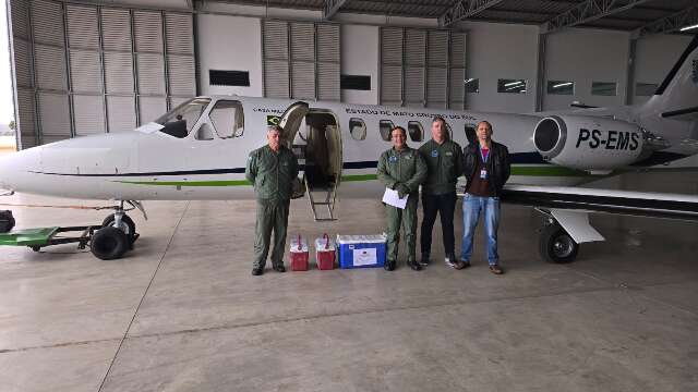 Aeronave de MS transporta &oacute;rg&atilde;os para salvar vidas de pacientes do DF