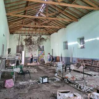 Situação atual do Casarão da Comissão Mista, que também deve ser restaurados (Foto: Prefeitura de Corumbá)