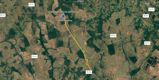 Mapa mostra a ligação da estrada vicinal à Fazenda Apoema, em Figueirão (Foto: Reprodução/Petição judicial)