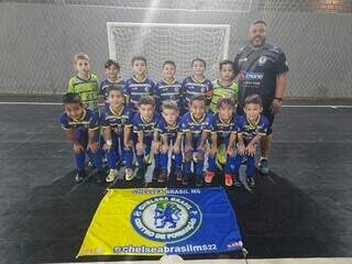 Time Sub-8 do Chelsea Brasil, de Campo Grande, campeão recentemente (Foto: Divulgação)