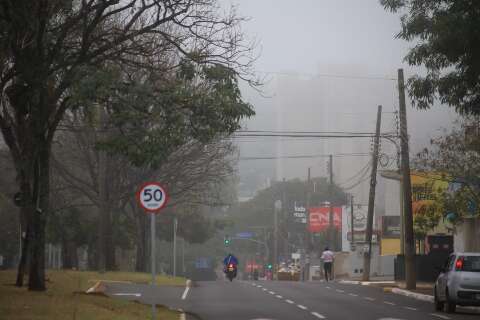 Domingo começa com nevoeiro e sensação térmica de -1,7ºC na Capital 