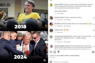 Deputado federal Marcos Pollon (PL) aproveitou para fazer comparação com o ato sofrido pelo ex-presidente Jair Bolsonaro (Foto: Reprodução/Instagram)