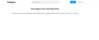 Às 16h08, a página do Instagram da Prefeitura de Antônio João já não estava mais disponível (Imagem: Redes sociais)