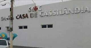 Santa Casa de Cassilândia, onde a mãe procurou atendimento médico. (Foto: Divulgação)