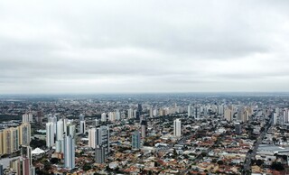 Imagem aérea da região Central de Campo Grande (Foto: Osmar Veiga)