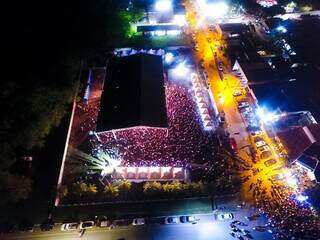 Imagem aérea do Festival de Bonito, realizado em anos anteriores (Foto: Divulgação/Prefeitura de Bonito)