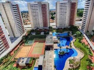 Imagem geral do condomínio Vitalitá, o maior vertical de Campo Grande. (Foto: Divulgação)
