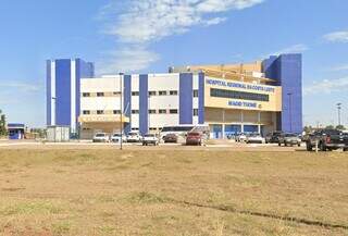 Fachada do Hospital Regional de Três Lagoas (Foto: Reprodução Google Street View)