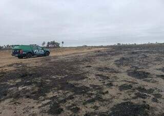 Como ficou RPPN da Fazenda Campo Enepê após incêndio acidental (Foto: Reprodução/PMA)