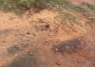 Local onde houve a tentativa de assassinato na comunidade Jaguapiru (Foto: Divulgação/Polícia Civil)