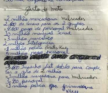 MP investiga lista de pagamento de propina do tráfico a policiais paraguaios