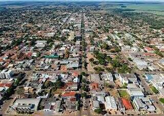 Vista aérea da cidade de Amambai, onde aconteceu o caso. (Foto: Divulgação)
