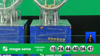 Mega-Sena deu início aos sorteios disponibilizando prêmio de R$ 58.165.088,29 aos acertadores das dezenas: 4, 15, 24, 40, 44, 47. (Foto: Reprodução/Caixa)