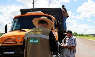 Fiscal do Iagro em serviço no Mato Grosso do Sul (Foto: Dilvulgação)