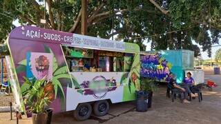 Um dos food trucks localizado na região do Parque das Nações Indígenas (Foto: Direto das Ruas)