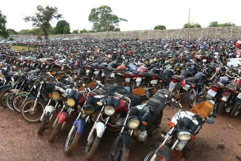 Leilão de veículos oferta 62 motocicletas apreendidas no interior