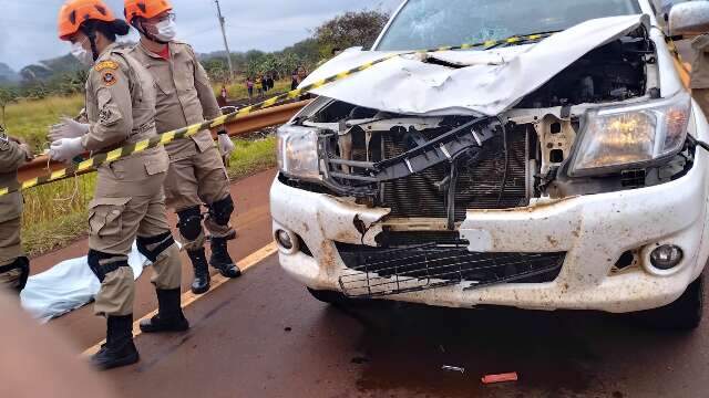 Ciclista morre atropelado e ind&iacute;genas bloqueiam rodovia 