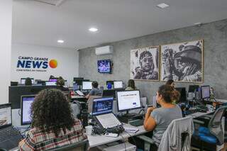 Todo o projeto do Campo Grande News foi &#34;desenhado&#34; a partir da redação. (Foto: Paulo Francis)