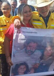 Professora realizando o sonho tirar uma nova foto com o presidente Lula (Foto: Arquivo Pessoal)