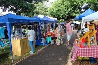 Outra feira de Campo Grande que é novidade e é montada na Praça Coophafé (Foto: Juliano Almeida/Arquivo)