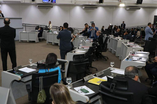 Plenário da Câmara Municipal durante sessão ordinária (Foto: Izaías Medeiros/Câmara Municipal)