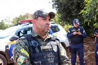 GCM Marcelo Pereira, pertencente à equipe de patrulha ambiental (Foto: Henrique Kawaminami)