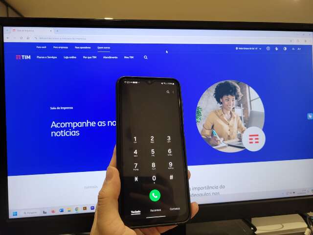 Sinal da operadora Tim apresenta instabilidade em MS neste s&aacute;bado 